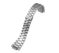 AZSHIW Correa de acero inoxidable compatible con Patek Philippe Nautilus 5711/5726, correa de acero macizo convexo for hombre, accesorios de 25 mm.(Silver)