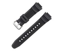 AZSHIW Correa de caucho compatible con Casio AE-1000w SGW-400H / SGW-300H, correa de silicona negra con hebilla de pasador, pulsera de reloj.(Black S)