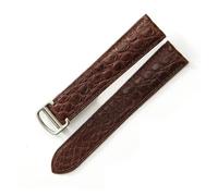 AZSHIW Correa de piel de cocodrilo compatible con Cartier Blue Balloon Kalibo, resistente al agua, al sudor, suave y cómoda, correa de reloj de 20 mm.(Brown-ST-Z4,16mm)