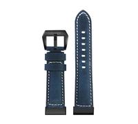 AZSHIW Correa de piel de vaca compatible con CASIO G-Shock Big Mud King GWG-1000-1A/A3/1A1 GB/GG, pulsera deportiva for hombre.(A Matte blue black)