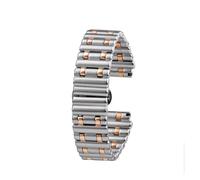 AZSHIW Correa de reloj AVENGER de 22 mm y 24 mm compatible con Breitling Super Chronomat B01 44 y compatible con correa de caucho fluorado FKM. Correa de caucho for hombre.(G10-Silver rose gold,22mm)