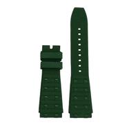 AZSHIW Correa de reloj AVENGER de 22 mm y 24 mm compatible con Breitling Super Chronomat B01 44 y compatible con correa de caucho fluorado FKM. Correa de caucho for hombre.(Green-no buckle,22mm)