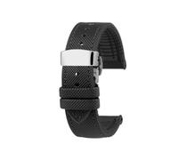 AZSHIW Correa de reloj compatible con Casio MDV106, 107, MTP-VD01D, MTP-1374, 1375, EFR-303, EQB-501, pulsera for hombre(A-Black Black-Silver)