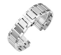 AZSHIW Correa de reloj compatible con Hublot Double Press Bucket, correa brillante integrada, Yubo Big Bang Classic Fusion Raised de 21 x 13 mm con herramienta(Steel)