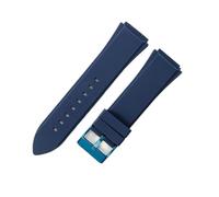 AZSHIW Correa de reloj de goma compatible con Guess W0247g3 W0040g3 W0040g7, resistente al agua, de silicona, suave y cómoda, accesorios de pulsera de 22 mm.(Blue-Blue-K6)