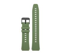 AZSHIW Correa de reloj de goma con junta convexa de 18 mm compatible con Casio 3299 AE-1200 AE1200 AE-1300/W-216 A158 F91W, correa de reloj de gel de sílice AE1200.(Green-black)