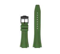 AZSHIW Correa de reloj de goma saliente de liberación rápida compatible con Casio GA-2100, GA-2110, GM-2100, GA2100, serie GA-2100, de 16 mm.(Green-black A)