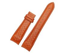 AZSHIW Correa de reloj de piel con interfaz curva compatible con Mido Multifort Series M025.407 M025.627 M005.430. Correa de piel de vacuno de 22 y 23 mm.(Brown-No buckle,22mm)