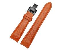 AZSHIW Correa de reloj de piel con interfaz curva compatible con Mido Multifort Series M025.407 M025.627 M005.430. Correa de piel de vacuno de 22 y 23 mm.(Brown-Black,23mm)