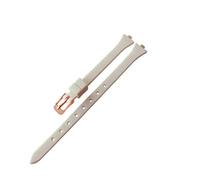 AZSHIW Correa de reloj de silicona compatible con CK K4u236/K4u231, resistente al agua, suave, cómoda, de 3 mm, for mujer.(Beige-Rose)