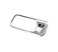 AZSHIW Embellecedor de Cubierta manija Puerta guantera copiloto Coche Compatible con Jeep Renegade 2014-2020 Compass 2th 2017-2020 LHD Accesorios(Silver)