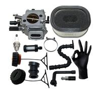 AZSHIW Kit de carburador y filtro aire compatible con Stihl 064 066 MS640 MS650 MS660 1122 120 0621, WJ-67, 0623, WJ-76, 0618, WJ-69