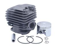 AZSHIW Kit de pistón cilindro 45mm, juego juntas carburador Compatible con motosierra china 4500 5200 5800 45cc 52cc 58cc