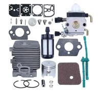 AZSHIW Kit de reparación filtro aire carburador pistón cilindro 34mm Compatible con Stihl FS55 FS45 FS38