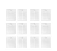 AZSHIW Paño de mopa con Filtro HEPA Compatible con Conga 7490 Ultimate X-Treme / 7490 Ultimate Genesis, repuestos y Accesorios(12 HEPA)