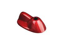 AZSHIW Pegatina de Fibra Carbono for Cubierta Antena Coche Compatible con BMW Mini One Cooper S JCW R55 R56 F54 F55 F56 F60 Accesorios modificación Exterior(R55 R56 Red-LCI)