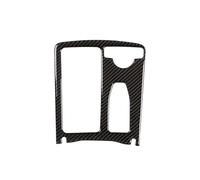 AZSHIW Pegatina for la Cubierta del Panel de Taza Agua Control Central Fibra Carbono Real Coche Compatible con Mercedes Clase C W204 C200 C300 C180L E W212(Right Hand Drive)