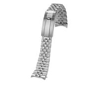 AZSHIW Pulsera de extremo curvo metal Compatible con Casio Swordfish Duro Mdv 106 MTP-VD01 acero inoxidable arco
