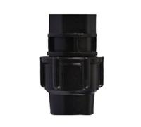 AZSHIW Tubería de agua riego del grifo plástico PE conector rápido rosca macho hembra a tubería 20mm 25mm 32mm 40mm 50mm 63mm(Black-Female Thread,25mm)