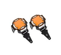 AZSUL Parrilla Para Faros Para R1200GS Para R1250GS Para F800GS Para F850GS Para F750GS Para ADV Motocicleta Lámpara Antiniebla Cubierta De Luz Rejilla(Orange)