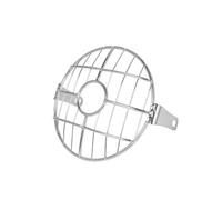 AZSUL Parrilla Para Faros Rejilla Protectora De Metálica Para Faro Delantero Motocicleta 65" Universal Para Cruiser(White3)