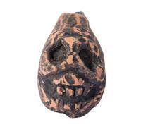 Aztec Death Whistle, Screaming Skull Decor 1.18x1.54x1.77 InchesParty Decoration Atmosphere Tool, Human Cry Sound, Collectible Art Piece for Outdoor, Horror,