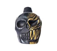 Aztec Death Whistle, silbato azteca, tambor de real, sonido humano auténtico más alto de 125 dB, color negro obsidiana