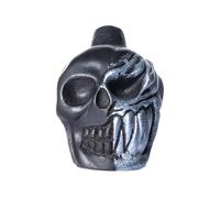 Aztec Death Whistle, silbato azteca, tambor de real, sonido humano auténtico más alto de 125 dB, color negro obsidiana
