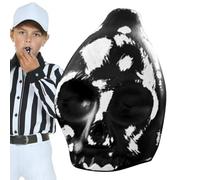 Aztec Death Whistle - Silbato de grito humano, silbato de la muerte real que grita | Auténtico sonido de hueso ceremonial | Instrumento ritual del cráneo de la mano | Spooky Party Streichp