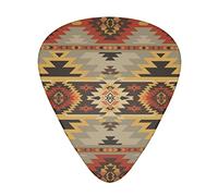 Aztec Navajo Native American Southwest - Púas de guitarra de calibre medio y pesado para bajo, guitarras acústicas eléctricas (12 unidades)