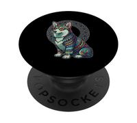 Azteca Corgi Mexicano Maya Antigua Mitología Artes Indígenas PopSockets PopGrip Adhesivo