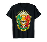 Azteca Eagle Warrior Cráneo Maya Inca Camiseta