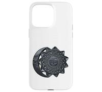 Azteca Estilo Sol Y Luna Mujer Chica Carcasa para iPhone 15 Pro MAX