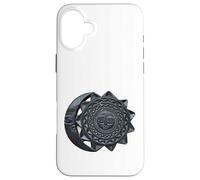 Azteca Estilo Sol Y Luna Mujer Chica Carcasa para iPhone 16 Plus