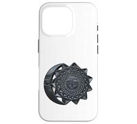 Azteca Estilo Sol Y Luna Mujer Chica Carcasa para iPhone 16 Pro