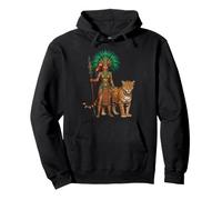 Azteca Jaguar Guerrero Maya Indígena México Cultura Arte Sudadera con Capucha
