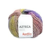 Azteca lana de Katia ovillos de 100 gramos y 180 metros. (7892 - Lila-Verde-Ocre)