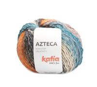 Azteca lana de Katia ovillos de 100 gramos y 180 metros. (7894 - Naranja-Azul-Gris)