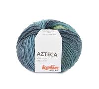 Azteca lana de Katia ovillos de 100 gramos y 180 metros. (Azul Verde (7886))