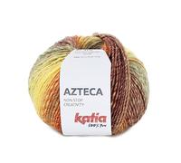 Azteca lana de Katia ovillos de 100 gramos y 180 metros. (Tejano amarillo Verde 7890)