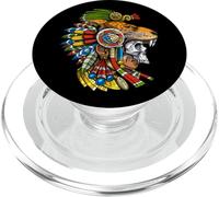 Azteca Máscara de Guerrero Jaguar Calavera Maya Mitología PopSockets PopGrip para MagSafe