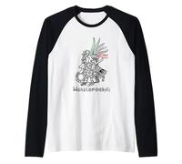 Azteca Maya Inca Dios Mexicano Huitzilopochtli Hombres Camiseta Manga Raglan