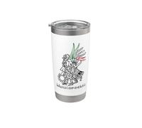 Azteca maya inca dios mexicano Huitzilopochtli hombres Vaso térmico de acero inoxidable de doble pared