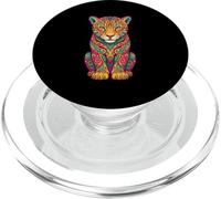 Azteca Maya Jaguar Mitología Mexicana Guerrero Arte PopSockets PopGrip para MagSafe