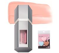 Aztk Blush Rubor Líquido Jelly Color JC04, Rubor Mushroom Head 2025 Rubores 2 En 1 En Varita De Belleza Para Contorno, Líquido Resistente Al Agua Con Miniborla Para Polvos(JC05 White Peach)