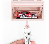 azttior Colgador Llaves Pared en Forma De Garaje 3D con Puerta Abatible Automática, Soporte para Llaves Hot Whee-ls Key Holder, Cuelga Llavero Pared para Entusiastas Los Coches