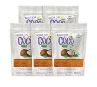 Azúcar De Flor de Coco Organico | Azúcar Bio, Sin Gluten. 100% Natural Y Con Bajo Índice Glucémico. Sin Gluten. Azucar Ecológico, Apto Vegano. (4750g (Pack de 5))