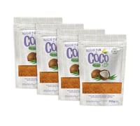 Azúcar De Flor de Coco Organico | Azúcar Bio, Sin Gluten. 100% Natural Y Con Bajo Índice Glucémico. Sin Gluten. Azucar Ecológico, Apto Vegano. (3800g (Pack de 4))