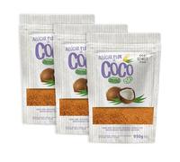 Azúcar De Flor de Coco Organico | Azúcar Bio, Sin Gluten. 100% Natural Y Con Bajo Índice Glucémico. Sin Gluten. Azucar Ecológico, Apto Vegano. (2850g (Pack de 3))