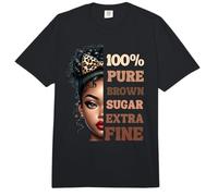 Azúcar Moreno Puro extrafino, Mes de la Historia Negra Mujeres Niñas Comfort Colors Adult Heavyweight T-Shirt